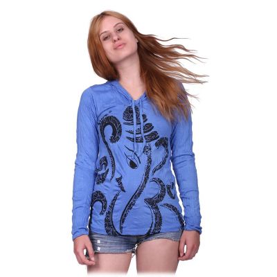 Dámské tričko Sure s kapucí Elephant Blue | S, M