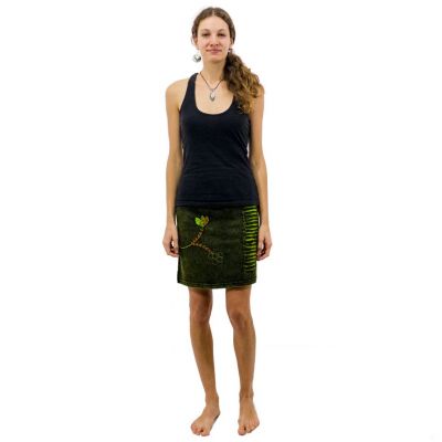 Etno mini sukně Jagatee Hijau | S/M, L/XL