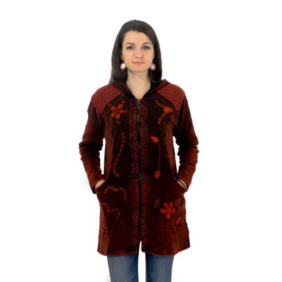 Etno kabát Mahima Mawar | Nezateplený XXL, Zateplený S, Zateplený M, Zateplený XL
