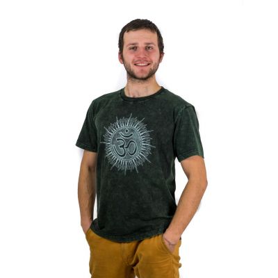 Pánské stonewash tričko Om Senang Green | S, M, L, XL - POSLEDNÍ KUS, XXL