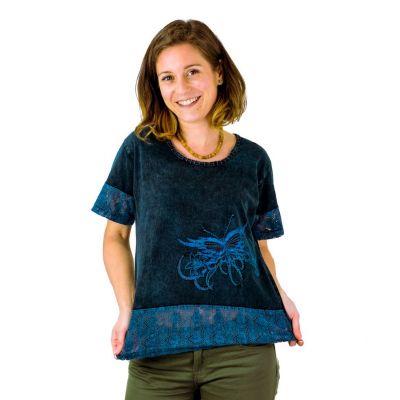 Dámské etno tričko s krátkým rukávem Sudha Pirus | S, M, L, XL