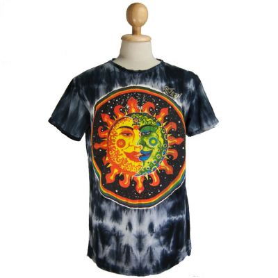 Batikované pánské etno tričko Sure Celestial Emperors Black | XXL