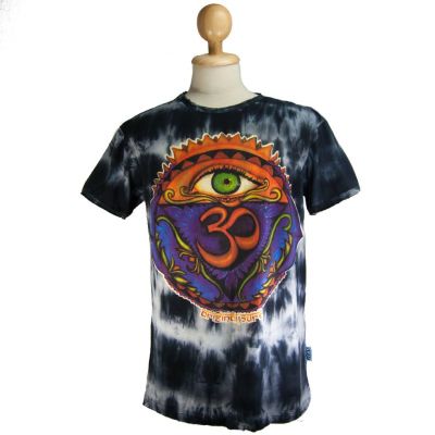 Batikované pánské etno tričko Sure Third Eye Black | M, L