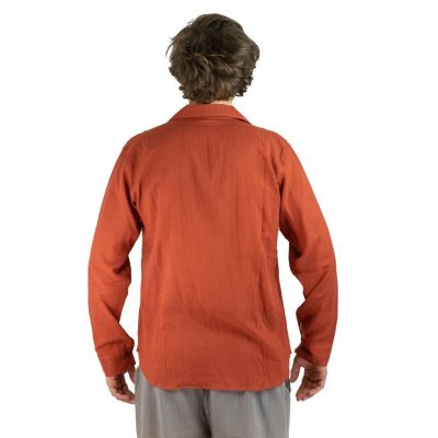 Pánská košile s dlouhým rukávem Tombol Orange Thailand