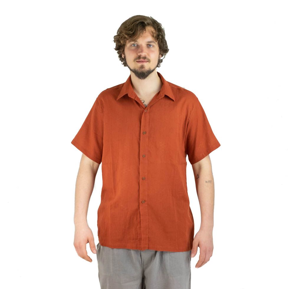 Pánská košile s krátkým rukávem Jujur Orange Thailand