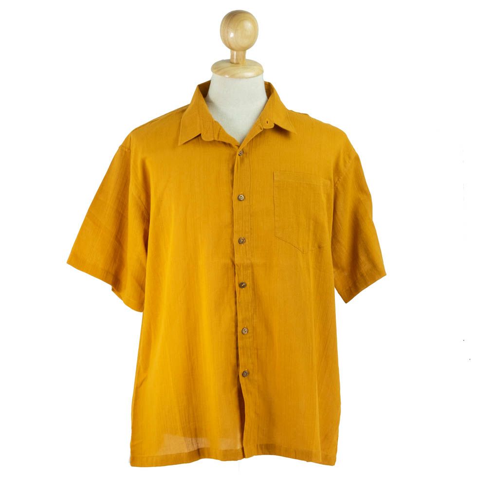 Pánská košile s krátkým rukávem Jujur Yellow Thailand