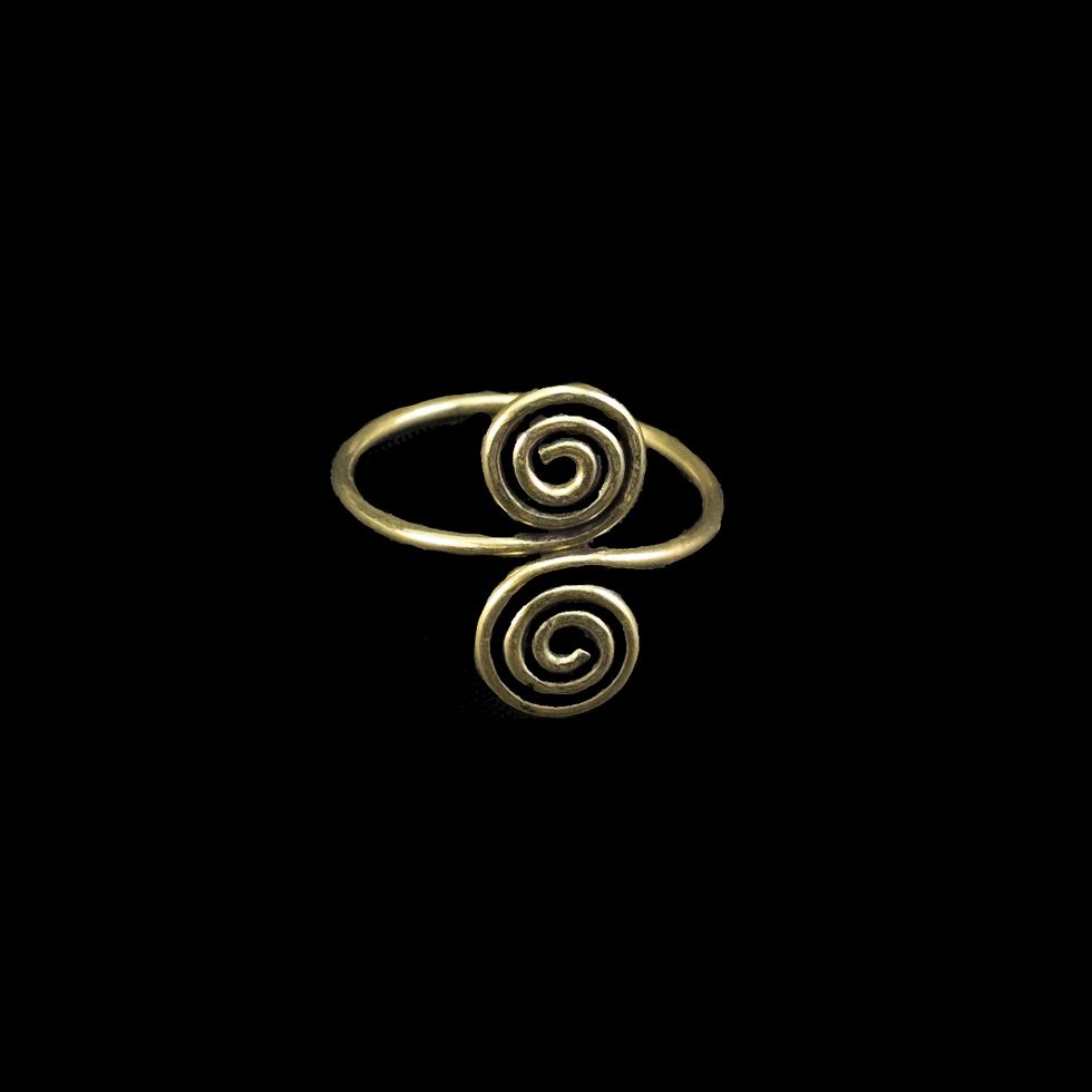 Mosazný etno prsten Glencora Brass India