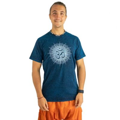 Pánské stonewash tričko Om Senang Blue | M, L, XL, XXL