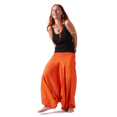 Oranžové turecké kalhoty harémky Jeruk Jelas Nepal