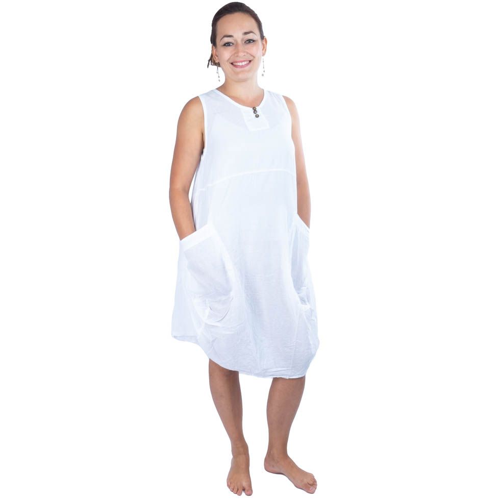 Bílé letní šaty Kwanjai White Thailand