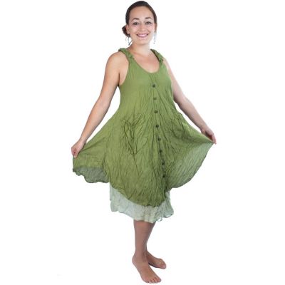 Jednobarevné šaty Nittaya Green Thailand