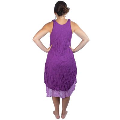 Jednobarevné šaty Nittaya Purple Thailand