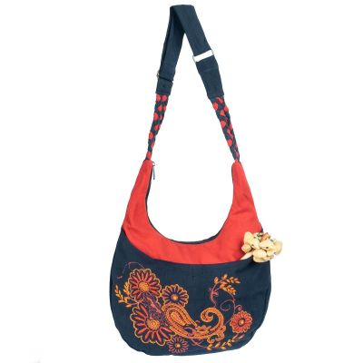 Orientální kabelka s kytičkami Bunga Darah Nepal