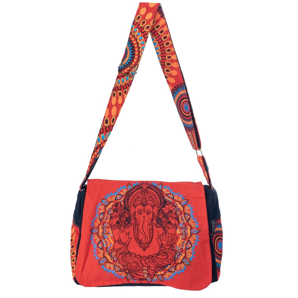 Etno taška s bohem Ganéšou – Ganesh Red Nepal