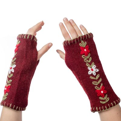 Vlněné bezprstové rukavice Umanga Merun