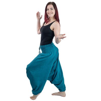 Modré turecké kalhoty harémky Pirus Jelas Nepal