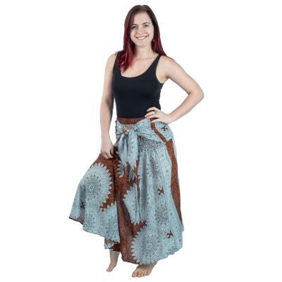 Dlouhá etno sukně s kokosovou sponou Kelapa Minako | UNI