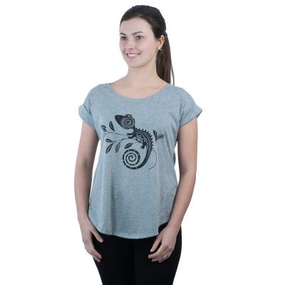 Dámské tričko s krátkým rukávem Darika Chameleon Grey | S/M, L/XL
