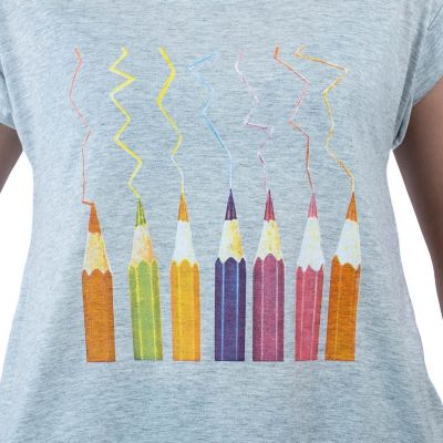 Dámské tričko s krátkým rukávem Darika Crayons Thailand