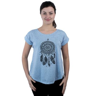 Dámské tričko s krátkým rukávem Darika Dream Web Bluish | S/M, L/XL