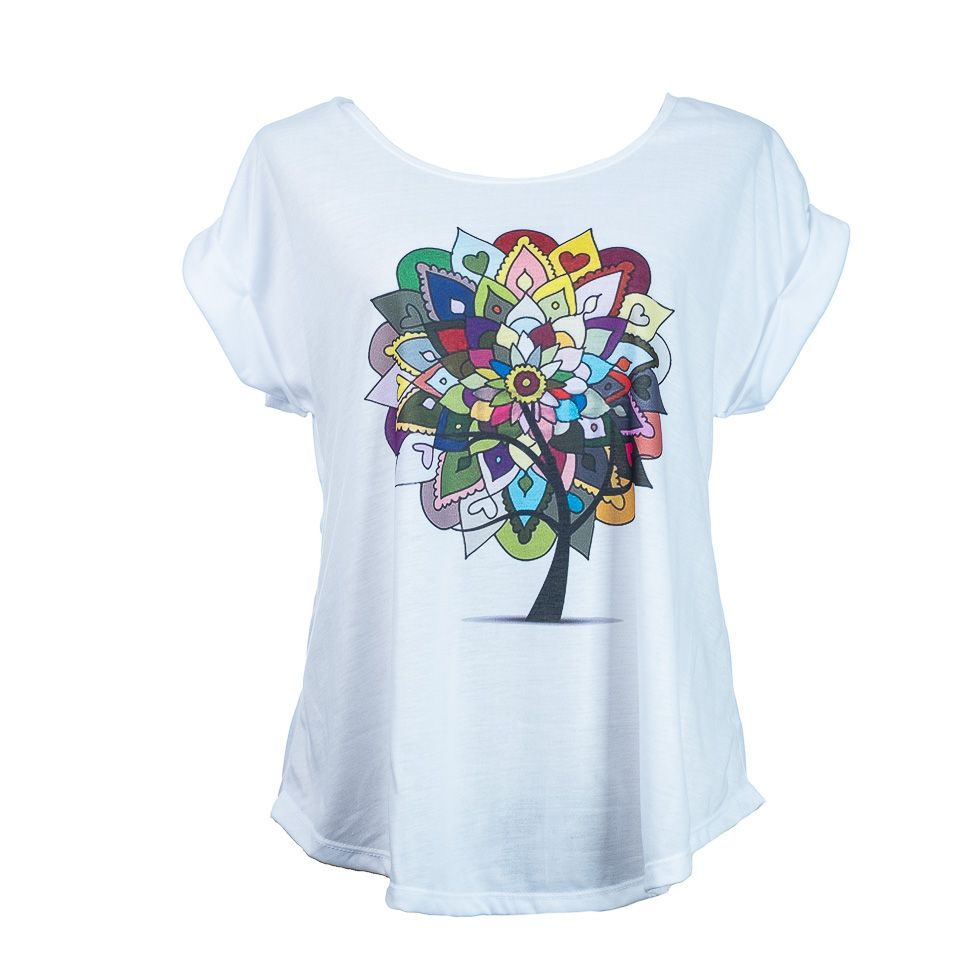 Dámské tričko s krátkým rukávem Darika Fantasy Tree Thailand