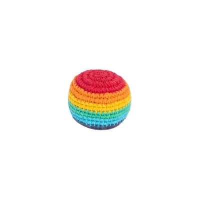 Háčkovaný míček hakisák – Rainbow