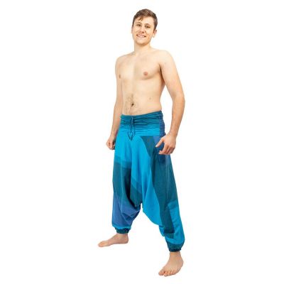 Harémové kalhoty Telur Turquoise Nepal