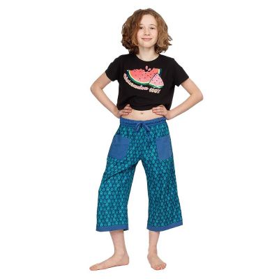 Tříčtvrteční bavlněné kalhoty Peacock | 2-4 roky, 4-6 let, 6-8 let, 8-10 let