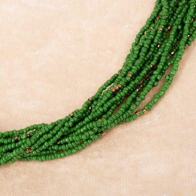 Korálkový náhrdelník Faraja Green India