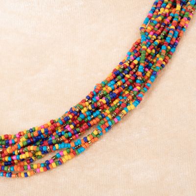 Korálkový náhrdelník Faraja Rainbow India