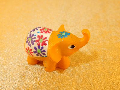 Ručně malovaný slon Atas Kuning | 660899
