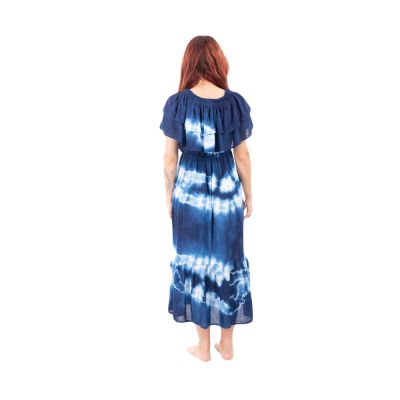 Dlouhé batikované šaty s volány Annabelle Thailand