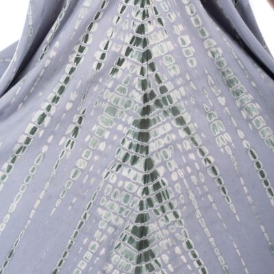 Dlouhé šedé batikované šaty Tripta Grey Thailand