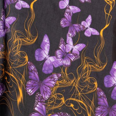 Sarong / pareo / plážový šátek Motýlí rej fialový Thailand