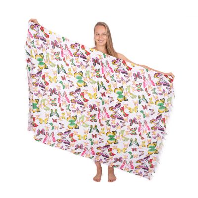 Sarong / pareo / plážový šátek s motýlky Mariposa Théa