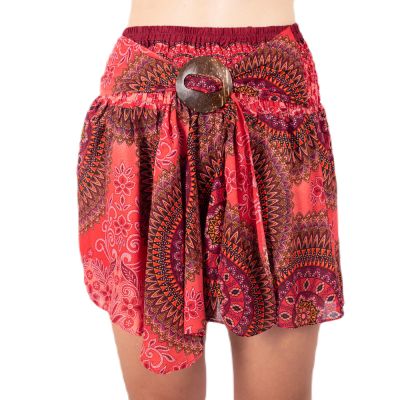 Etno mini sukně s kokosovou sponou Kenari Darah | UNI