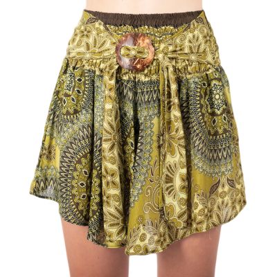 Etno mini sukně s kokosovou sponou Kenari Jimin | UNI