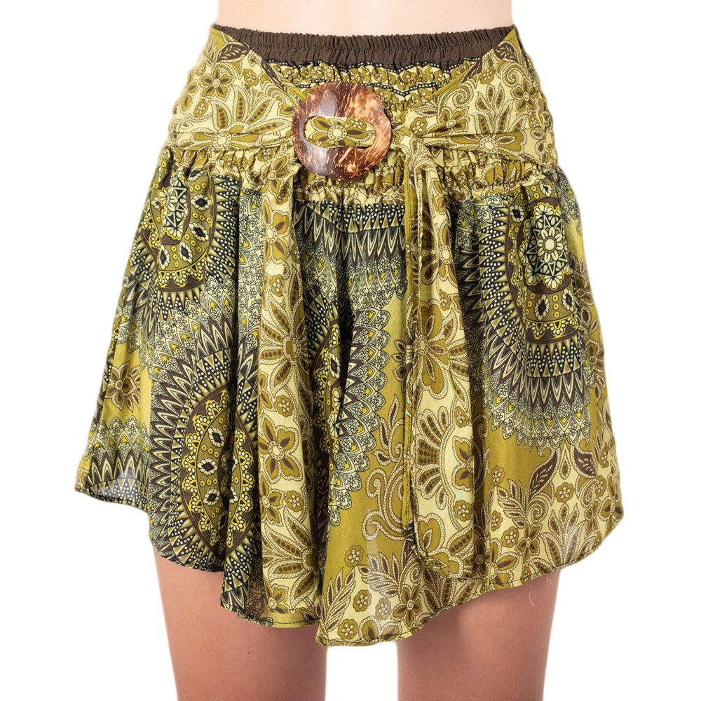 Etno mini sukně s kokosovou sponou Kenari Jimin Thailand