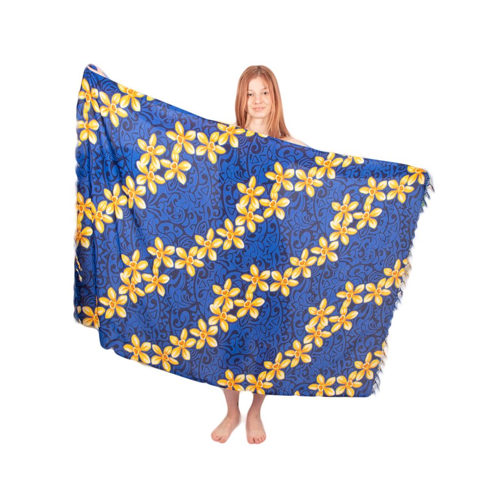 Sarong / pareo / plážový šátek Narcissus Blue Thailand
