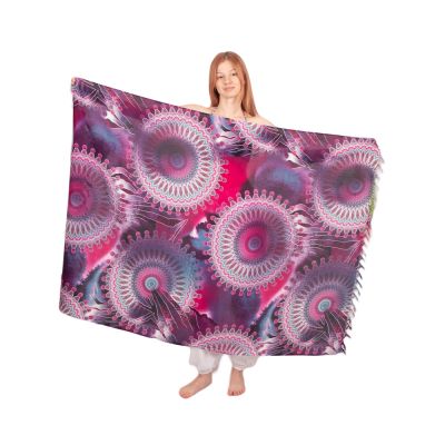 Sarong / pareo / plážový šátek Penelope Pink-purple-blue