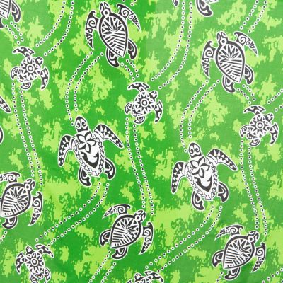 Sarong / pareo / plážový šátek Turtles Green Thailand