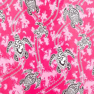 Sarong / pareo / plážový šátek Turtles Pink Thailand