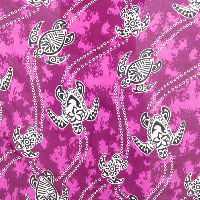 Sarong / pareo / plážový šátek Turtles Purple Thailand