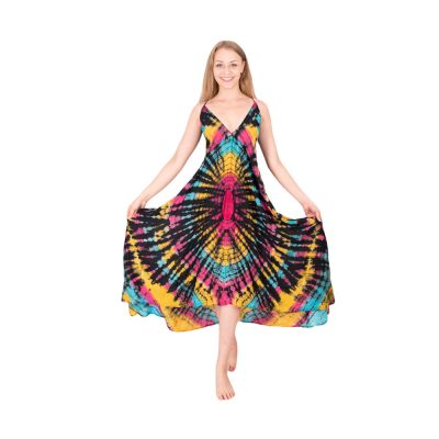 Dlouhé barevné batikované šaty Tripta Lollipop Thailand