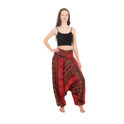 Teplé akrylové turecké kalhoty Jagrati Merah | UNI 