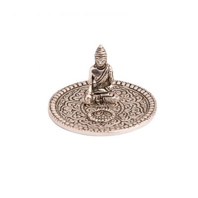 Kovový stojánek na vonné tyčinky Buddha India