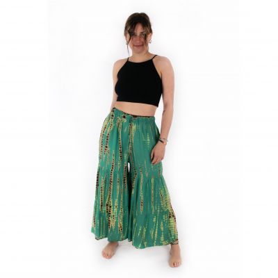 Batikovaná kalhotová sukně Yana Mint | UNI