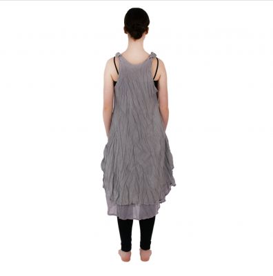 Jednobarevné šaty Nittaya Grey Thailand