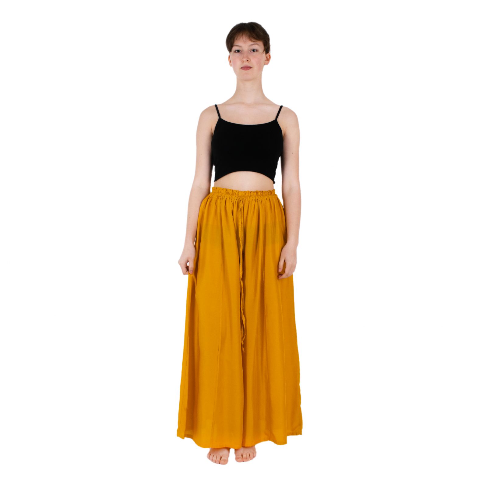 Kalhotová sukně Isabella Mustard Yellow Thailand