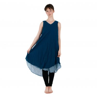 Modré letní šaty Dahlia Blue | UNI